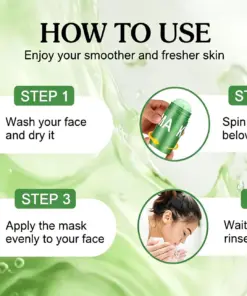 Cpviat™ Green Tea Deep Cleanse Mask Stick – Pore Refining & Oil Control Clay Mask by Cougex